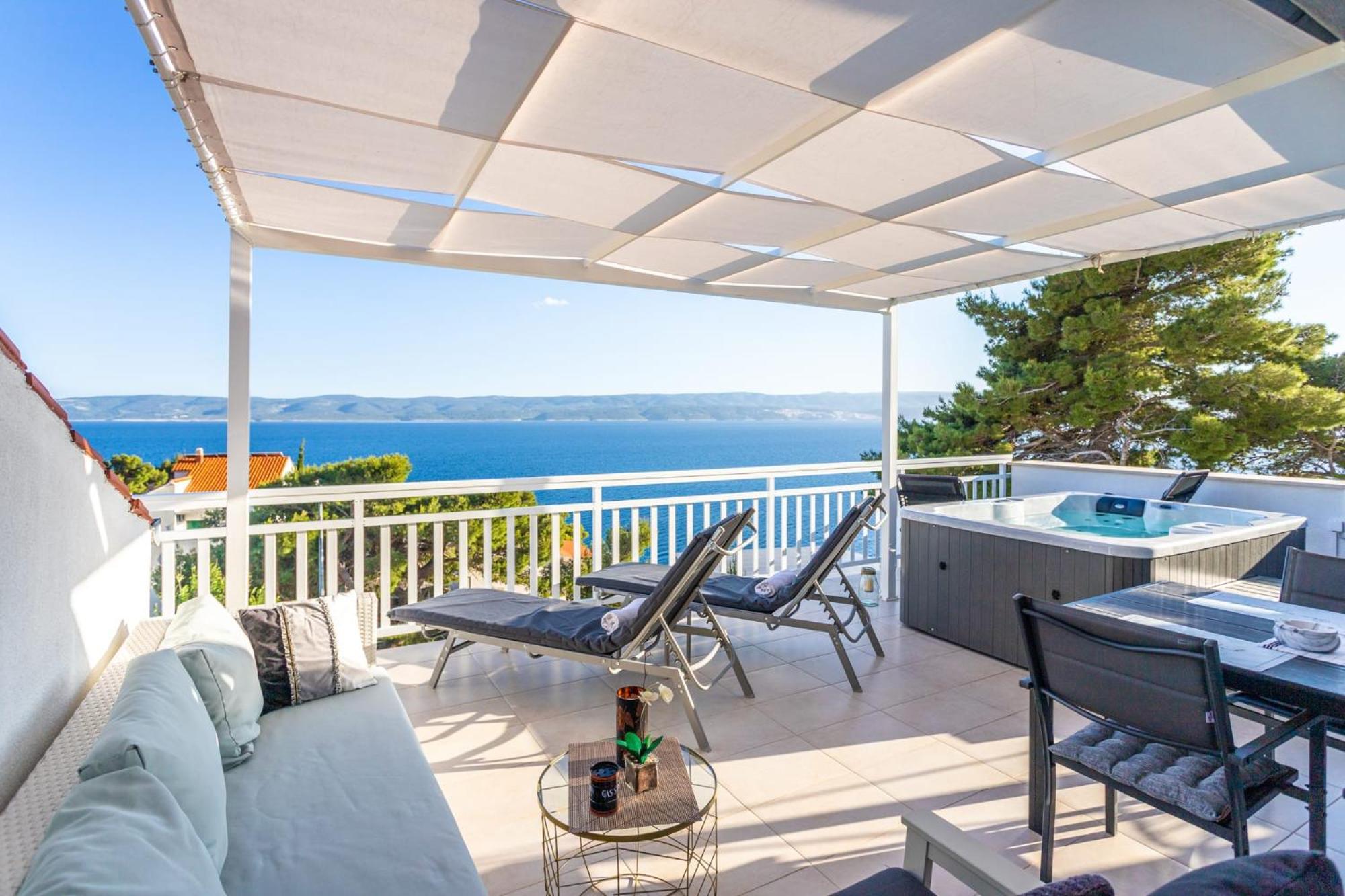 Magnificent Villa With Pool, Hot Tub, Sea View, Sauna Міміце Екстер'єр фото